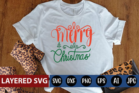 merry Christmas SVG cute file SVG Blessedprint 