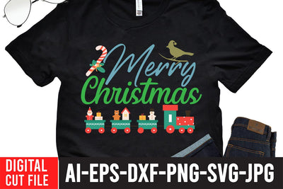 Merry Christmas SVG Design SVG BlackCatsMedia 