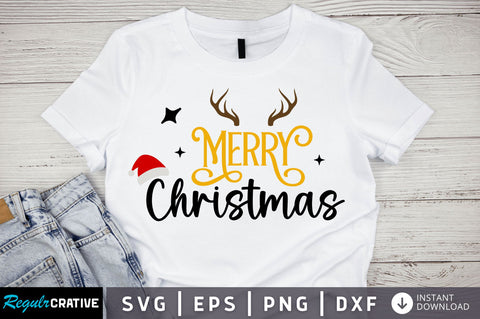 Merry christmas SVG Design SVG Regulrcrative 