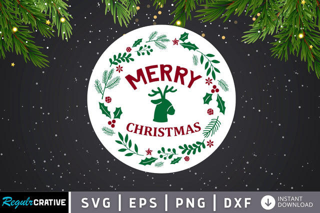 Merry christmas SVG Design SVG Regulrcrative 