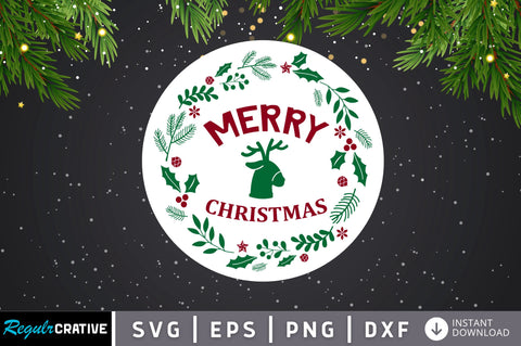 Merry christmas SVG Design SVG Regulrcrative 