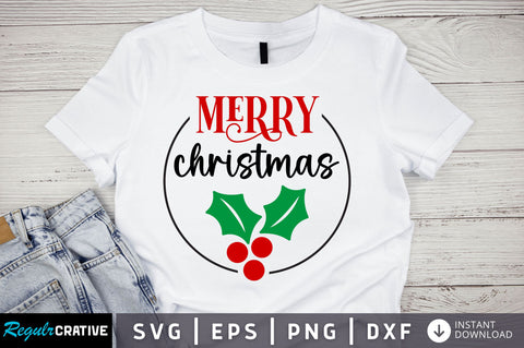 Merry christmas SVG Design SVG Regulrcrative 
