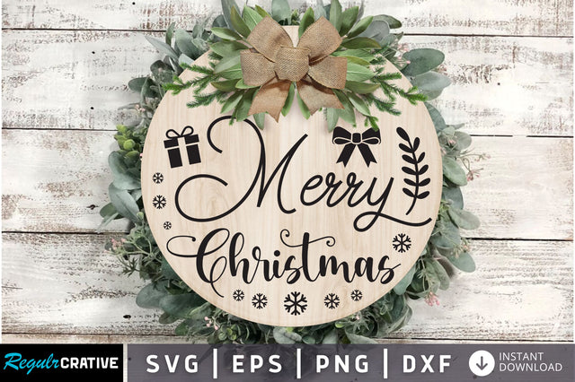 Merry christmas SVG Design SVG Regulrcrative 