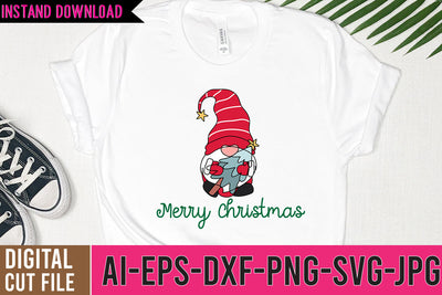 Merry Christmas SVG Design,Christmas SVG Bundle, Gnome SVG Bundle SVG BlackCatsMedia 