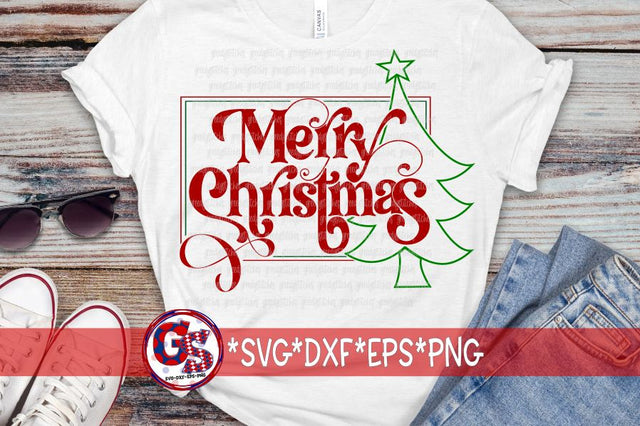 Merry Christmas SVG DXF EPS PNG SVG Greedy Stitches 