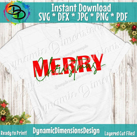 Merry Christmas SVG DynamicDimensionsDesign 