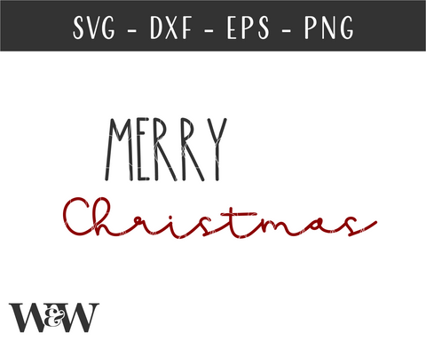 Merry Christmas SVG | Farmhouse Christmas SVG SVG Wood And Walt 