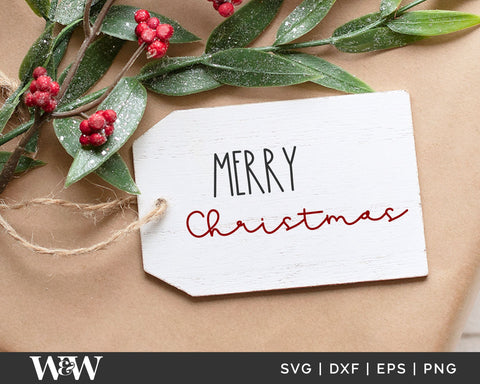 Merry Christmas SVG | Farmhouse Christmas SVG SVG Wood And Walt 