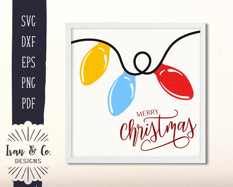Merry Christmas SVG Files | Christmas Lights | Holidays | Winter SVG (896446509) SVG Ivan & Co. Designs 