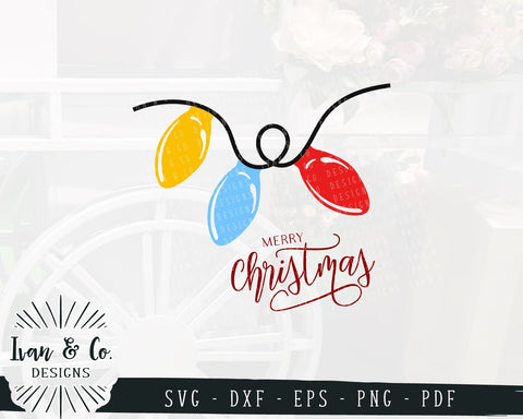 Merry Christmas SVG Files | Christmas Lights | Holidays | Winter SVG (896446509) SVG Ivan & Co. Designs 