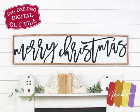 Merry Christmas SVG Files | Christmas Sign Svg | Farmhouse Christmas Svg | Commercial Use | Cricut | Silhouette | Digital Cut Files (1055904592) SVG PinkZou 