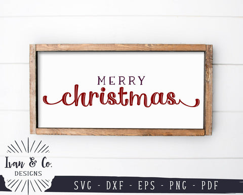 Merry Christmas SVG Files | Christmas Sign SVG | Farmhouse SVG | Home SVG | Commercial Use | Cricut | Silhouette | Digital Cut Files (1077362604) SVG Ivan & Co. Designs 