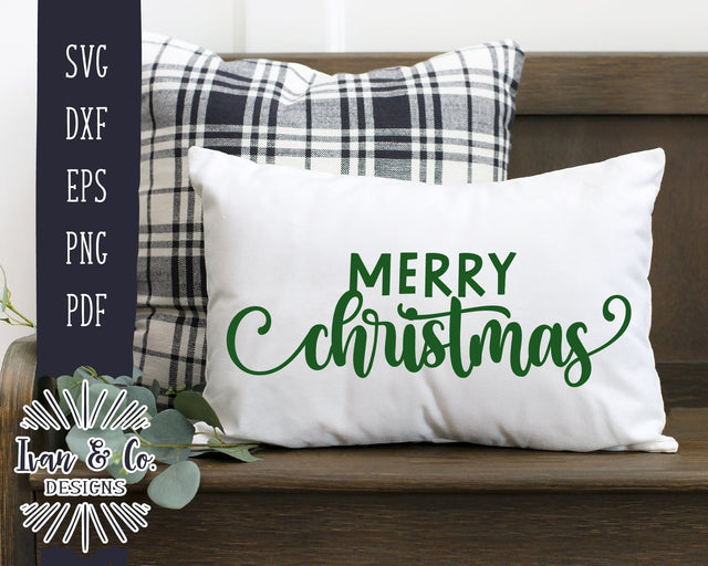 Merry Christmas SVG Files | Christmas Sign Svg | Farmhouse Svg | Pillow Svg | Commercial Use | Cricut | Silhouette | Digital Cut Files | DXF PNG (1365869789) SVG Ivan & Co. Designs 