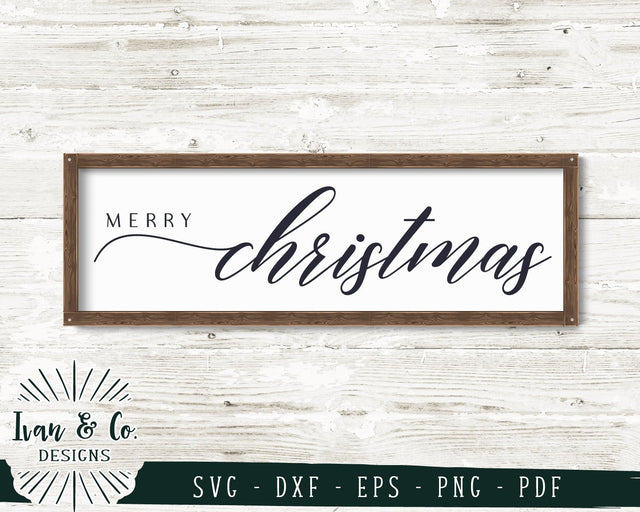Merry Christmas SVG Files | Christmas SVG | Farmhouse SVG | Holidays SVG | Winter SVG | Cricut | Silhouette | Commercial Use | Digital Cut Files (1086880948) SVG Ivan & Co. Designs 