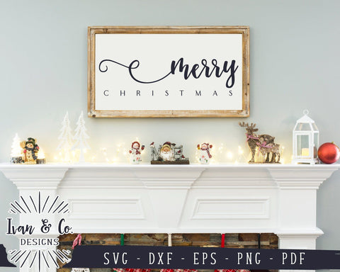 Merry Christmas SVG Files | Farmhouse Christmas SVG | Holiday SVG | Winter SVG | Commercial Use | Cricut | Silhouette | Digital Cut Files (1064197180) SVG Ivan & Co. Designs 