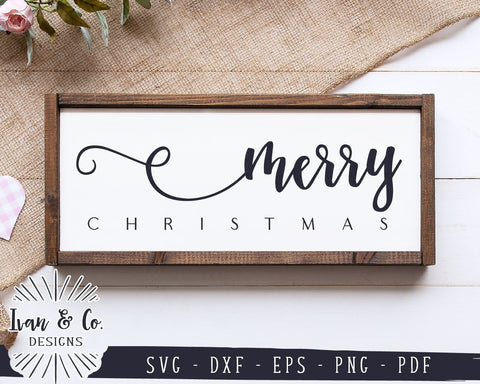 Merry Christmas SVG Files | Farmhouse Christmas SVG | Holiday SVG | Winter SVG | Commercial Use | Cricut | Silhouette | Digital Cut Files (1064197180) SVG Ivan & Co. Designs 