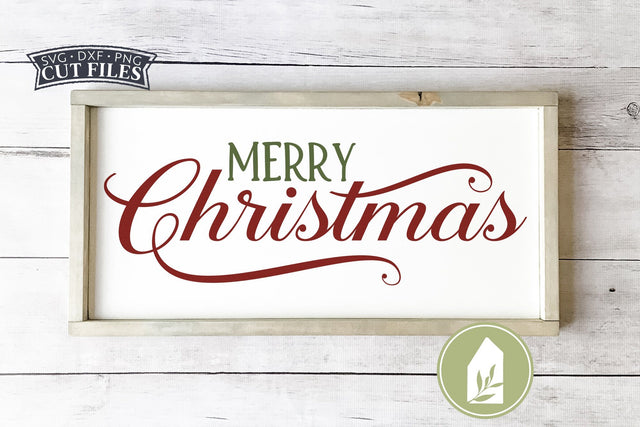 Merry Christmas SVG Files | Vintage Farmhouse SVG SVG LilleJuniper 