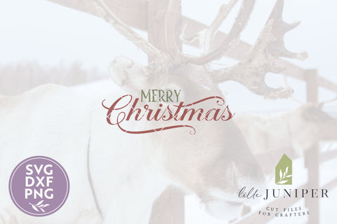 Merry Christmas SVG Files | Vintage Farmhouse SVG SVG LilleJuniper 