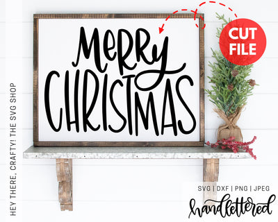 Merry Christmas SVG Hey There, Crafty! 