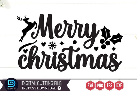 Merry christmas SVG, Merry christmas SVG DESIGNISTIC 