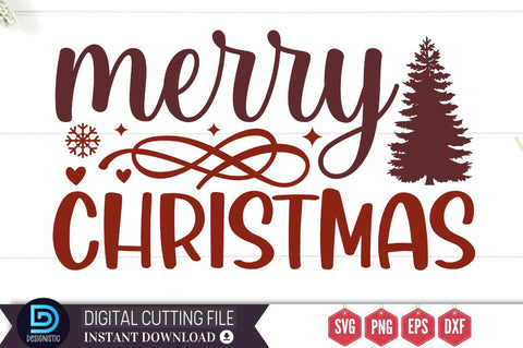 Merry christmas SVG, Merry christmas SVG DESIGNISTIC 