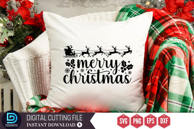 Merry christmas SVG, Merry christmas SVG DESIGNISTIC 