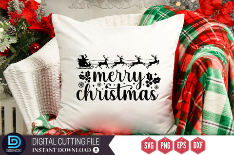 Merry christmas SVG, Merry christmas SVG DESIGNISTIC 