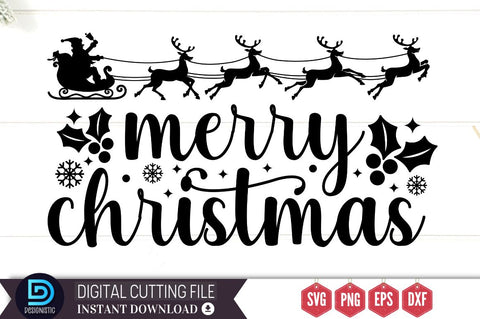 Merry christmas SVG, Merry christmas SVG DESIGNISTIC 