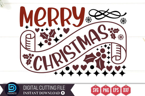 Merry christmas SVG, Merry christmas SVG DESIGNISTIC 