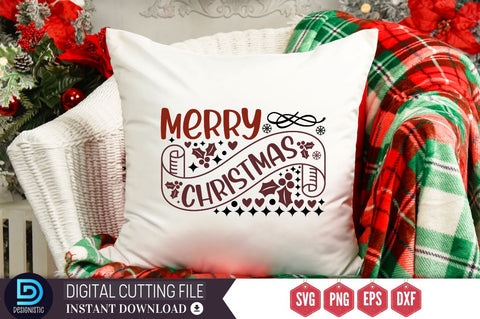 Merry christmas SVG, Merry christmas SVG DESIGNISTIC 