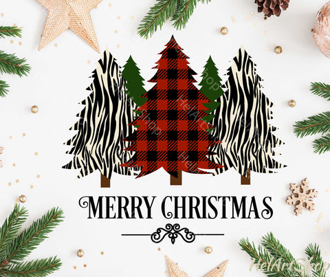 Merry Christmas svg, Plaid tree svg SVG _HelArtShop_ 