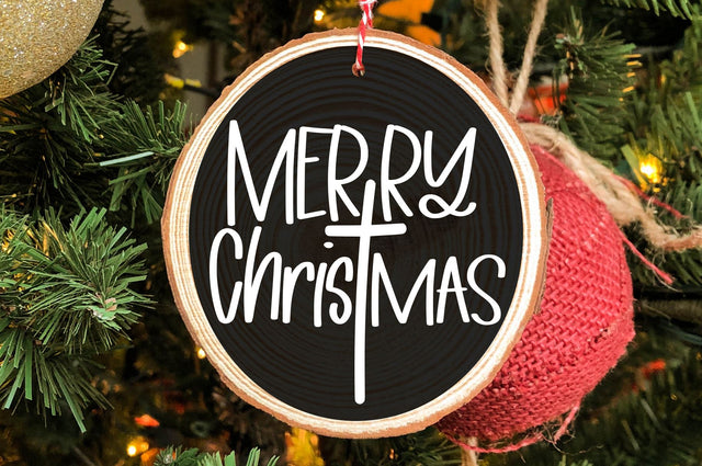 Merry CHRISTmas Svg, Png, Dxf | Merry Christ Mas File | Christmas Design SVG RedFoxDesignsUS 