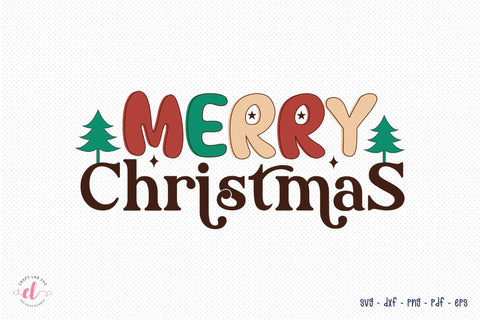 Merry Christmas SVG, Retro Christmas SVG SVG CraftLabSVG 