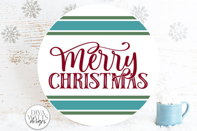 Merry Christmas SVG | Round Design SVG Diva Watts Designs 