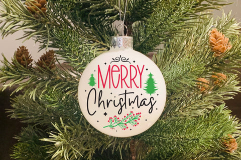 Merry Christmas SVG Round Sign SVG CraftLabSVG 