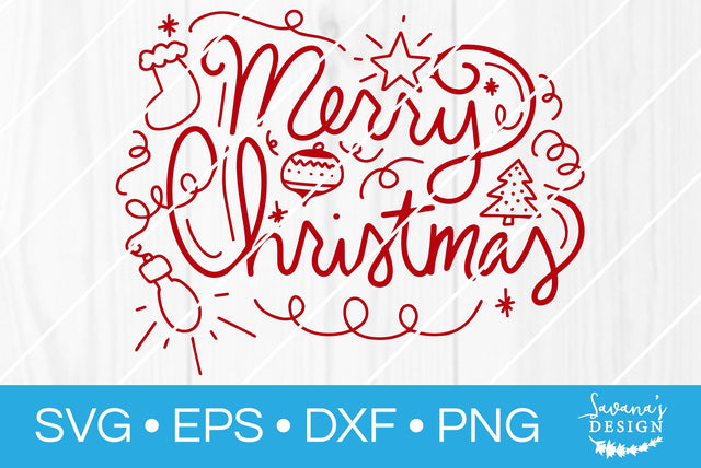 Merry Christmas SVG SavanasDesign 