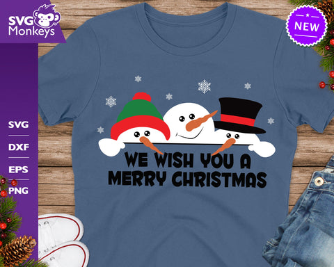 Merry Christmas Svg, Snowmans Svg, Christmas Snowman Svg SVG SvgMonkeys 