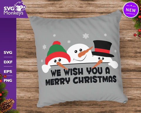 Merry Christmas Svg, Snowmans Svg, Christmas Snowman Svg SVG SvgMonkeys 