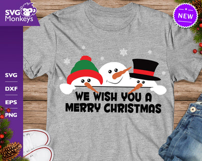 Merry Christmas Svg, Snowmans Svg, Christmas Snowman Svg SVG SvgMonkeys 