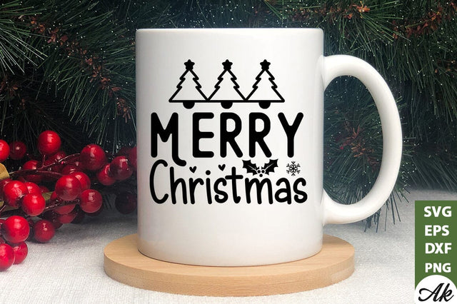 Merry christmas SVG SVG akazaddesign 