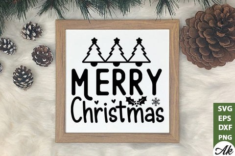 Merry christmas SVG SVG akazaddesign 