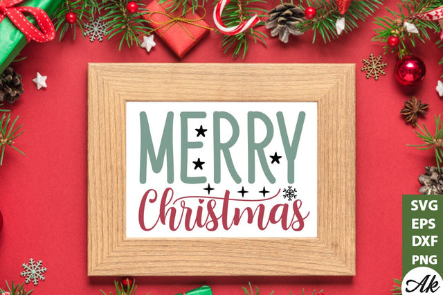 Merry christmas SVG SVG akazaddesign 