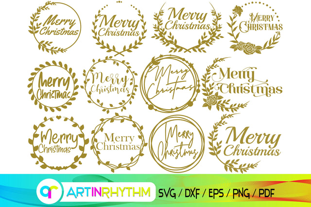 merry Christmas svg SVG Artinrhythm shop 