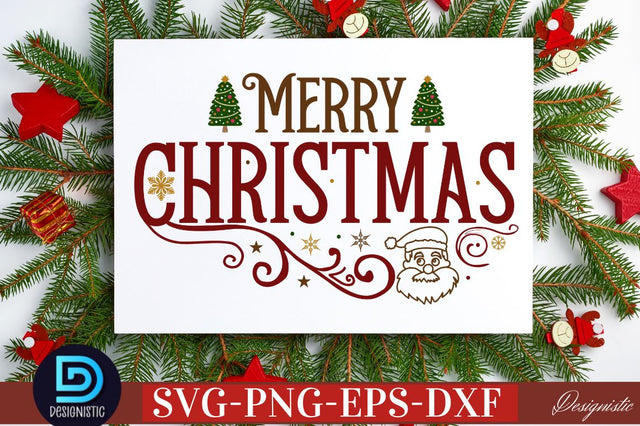 Merry christmas SVG SVG DESIGNISTIC 