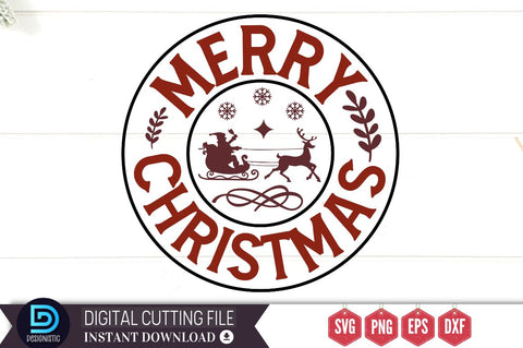 Merry christmas SVG SVG DESIGNISTIC 