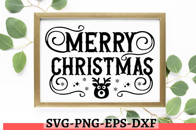 Merry christmas SVG SVG DESIGNISTIC 