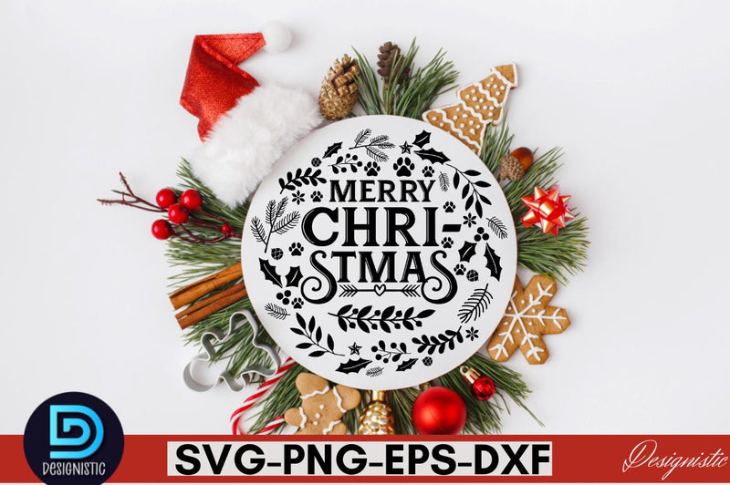 Merry christmas SVG SVG DESIGNISTIC 