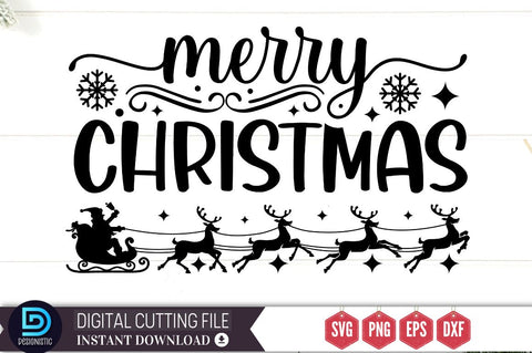 Merry christmas SVG SVG DESIGNISTIC 