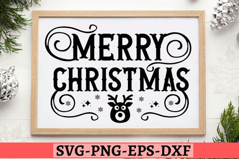 Merry christmas SVG SVG DESIGNISTIC 