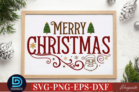 Merry christmas SVG SVG DESIGNISTIC 